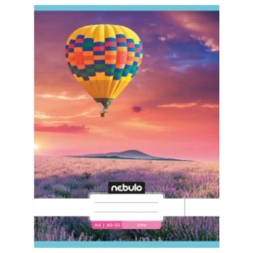 Nebulo: Lavendelfeld glattes Heft A4 80-32