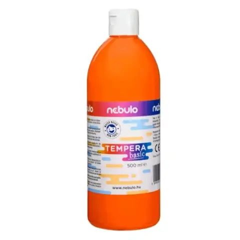 Nebulo: Orange flüssige Temperafarbe in 500ml Flasche