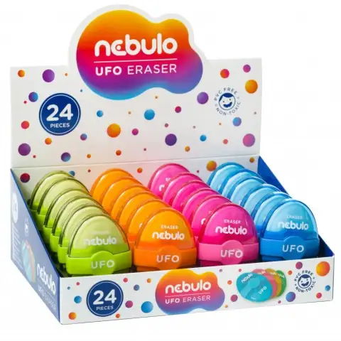Nebulo: UFO radír több változatban 1db kép 1