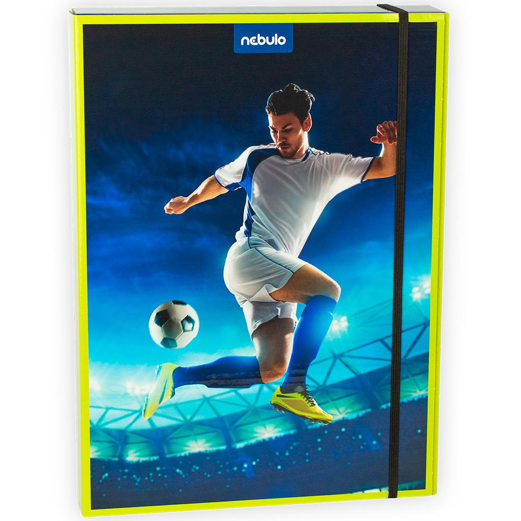 Nebulo: Wellpapp-Heftbox A4-Größe Oxi Fußball