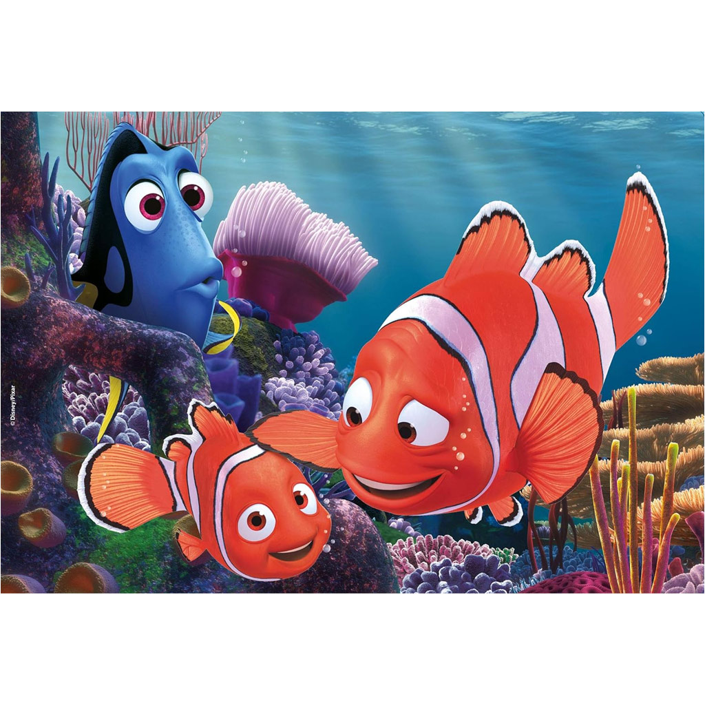 Findet Nemo 2-in-1 Puzzle und Ausmalbild, 24 Teile, 50x35cm – Lisciani kép 2