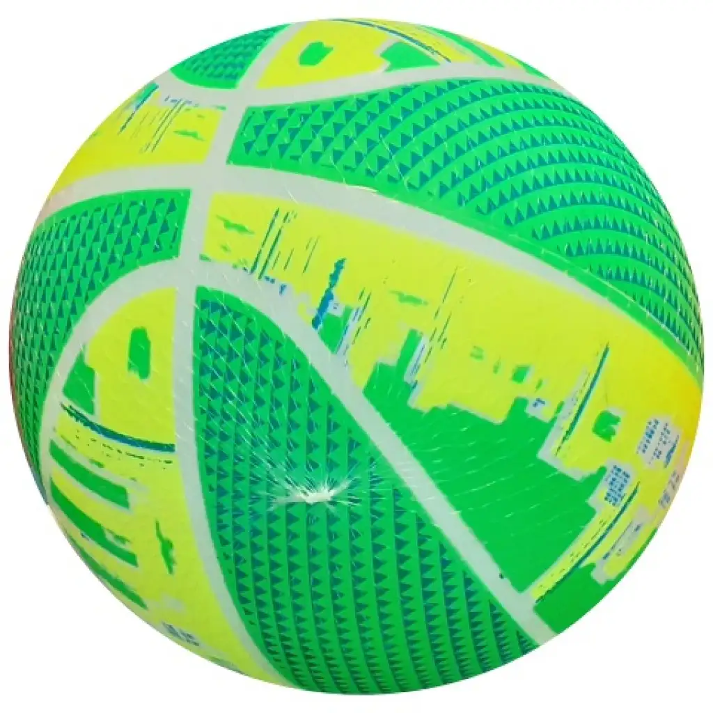 Neon-Basketball-Muster-Gummiball 22 cm in verschiedenen Varianten kép 3