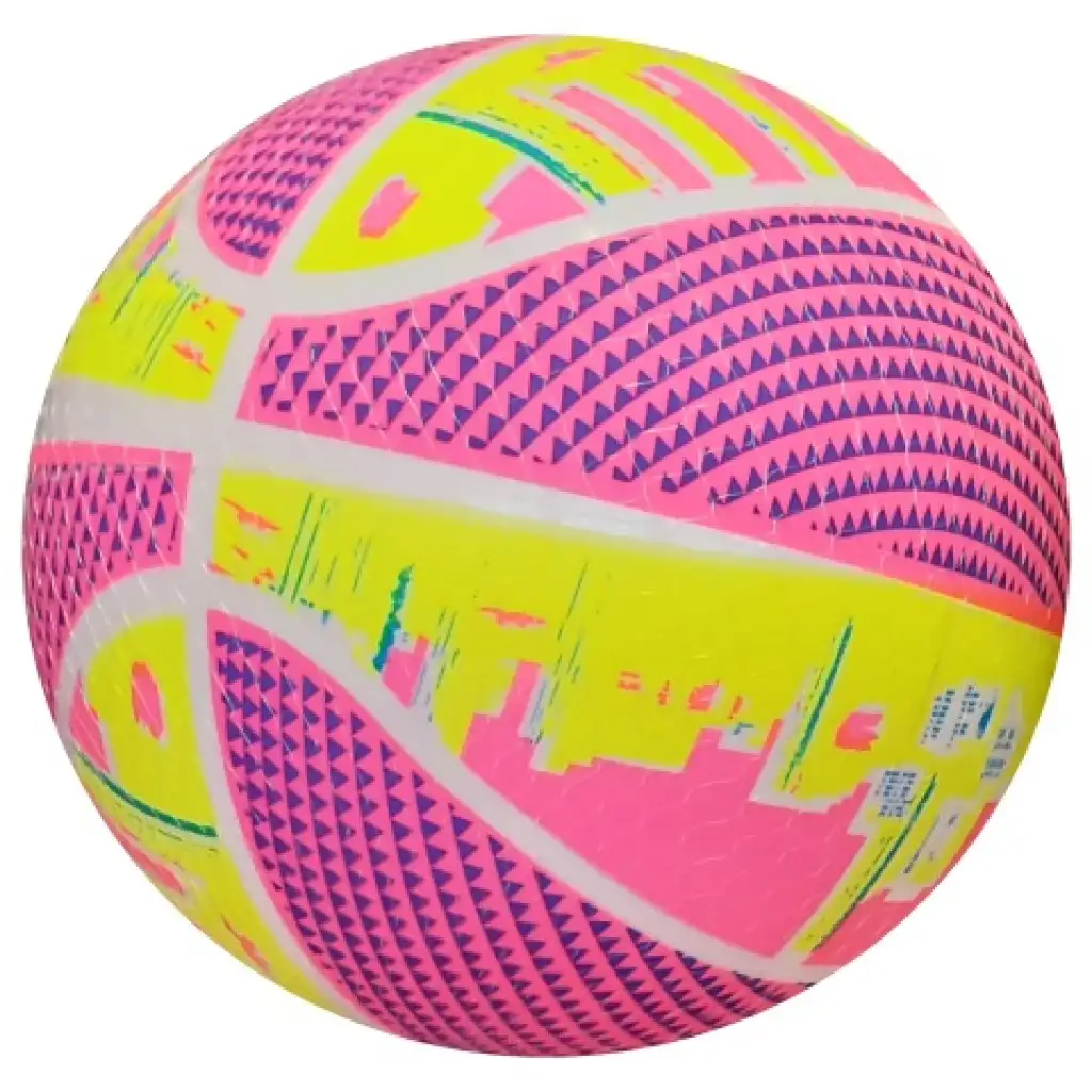 Neon-Basketball-Muster-Gummiball 22 cm in verschiedenen Varianten