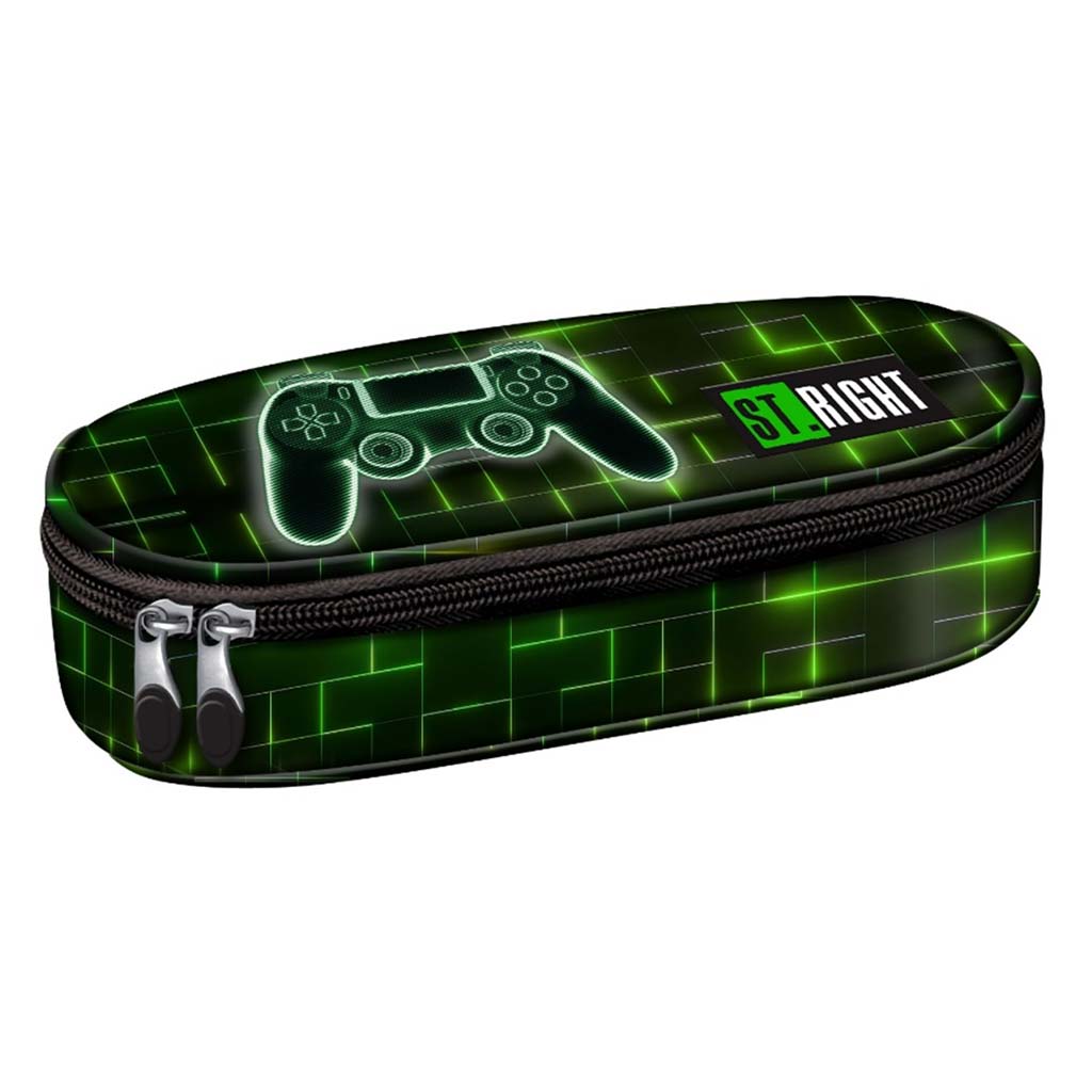 St.Right Neon Pad ovales Federmäppchen PC01 23x9,5x6cm