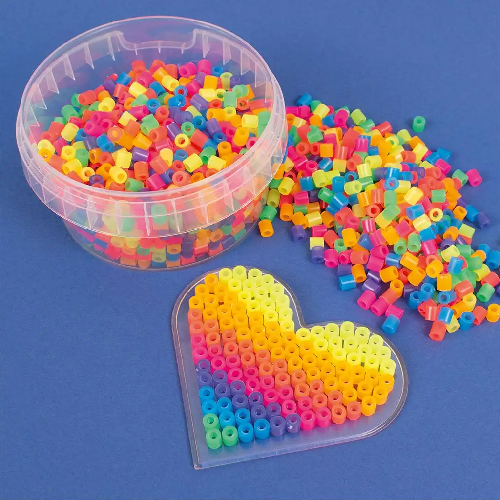 PlayBox: 5mm MIDI Bügelperlen 1000 Stück in Neonfarben kép 2