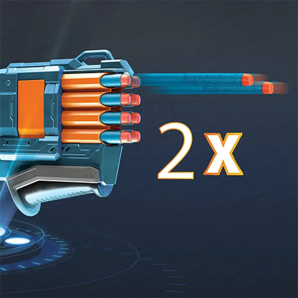 Nerf Elite 2.0 Warden DB-8 Schaumstoffblaster mit 16 Darts - Hasbro kép 4