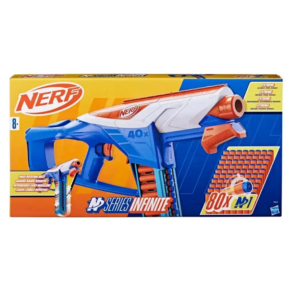 Nerf: N-Series: Unendlicher Schaumstoffblaster mit 80 Schuss - Hasbro