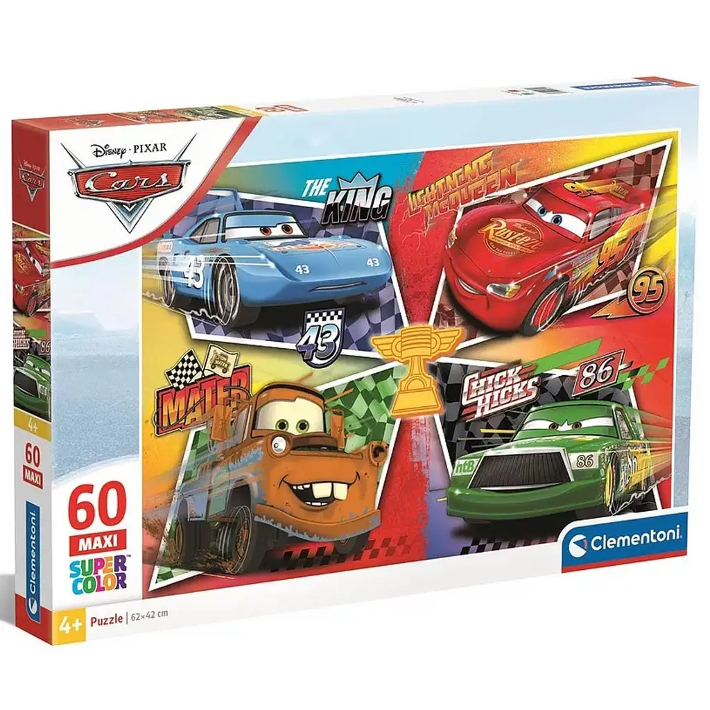 Cars: Maxi Super Color Puzzle 60 Teile - Clementoni