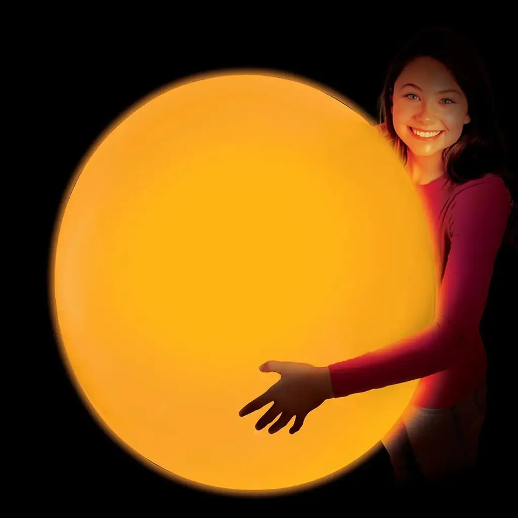 Glowzilla Wubble leuchtender Ball in Neon-Orange, 75 cm kép 2