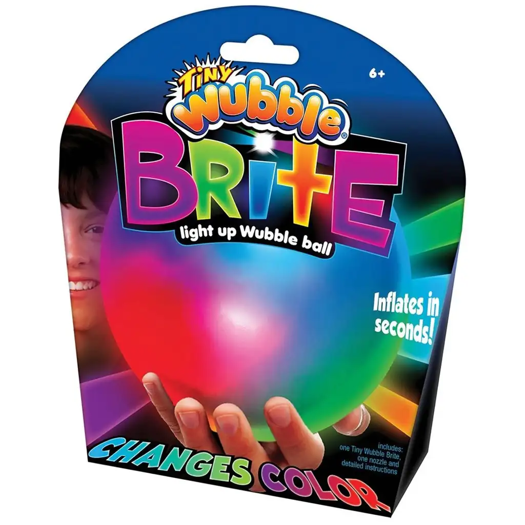Tiny Wubble Brite leuchtender Blasenball mit Farbwechsel-LED-Licht 30cm
