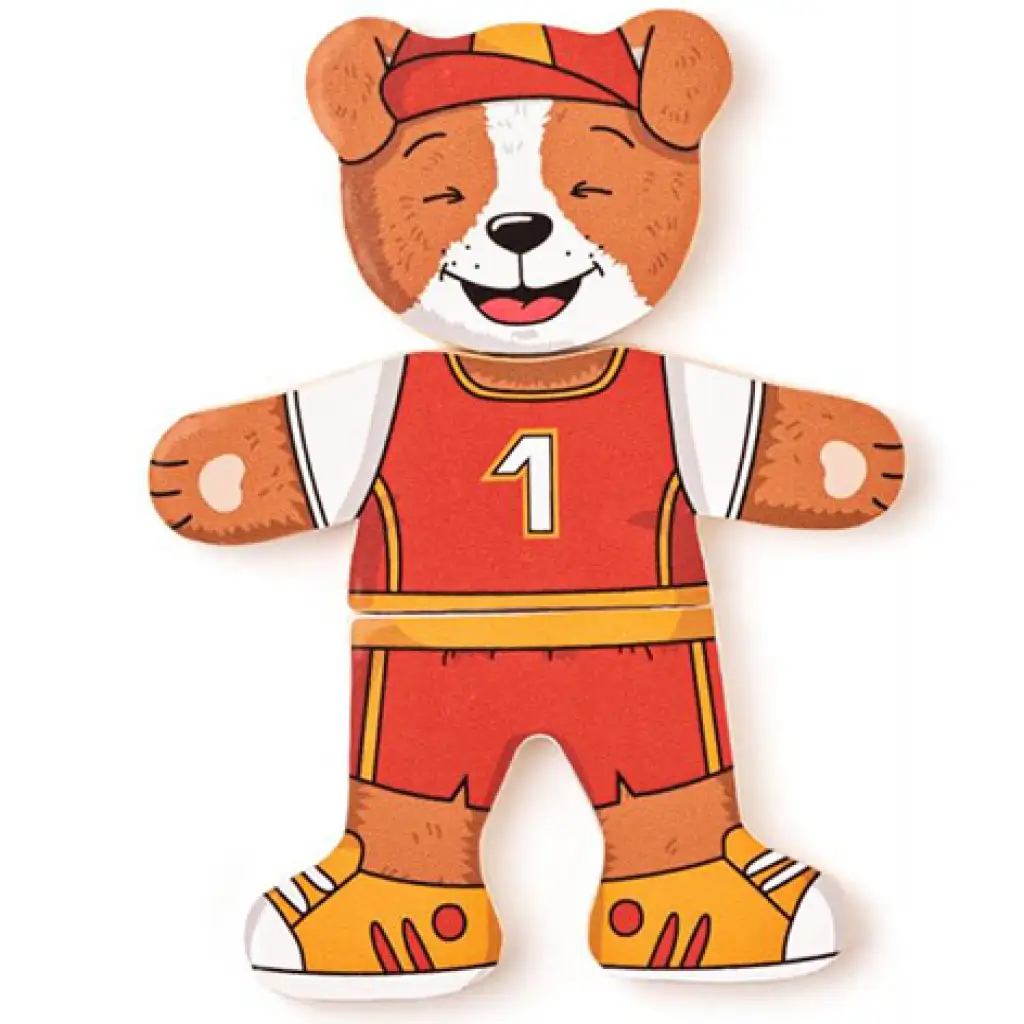 Anziehbarer Hund Holzpuzzle 18-teilig - Woodyland kép 6