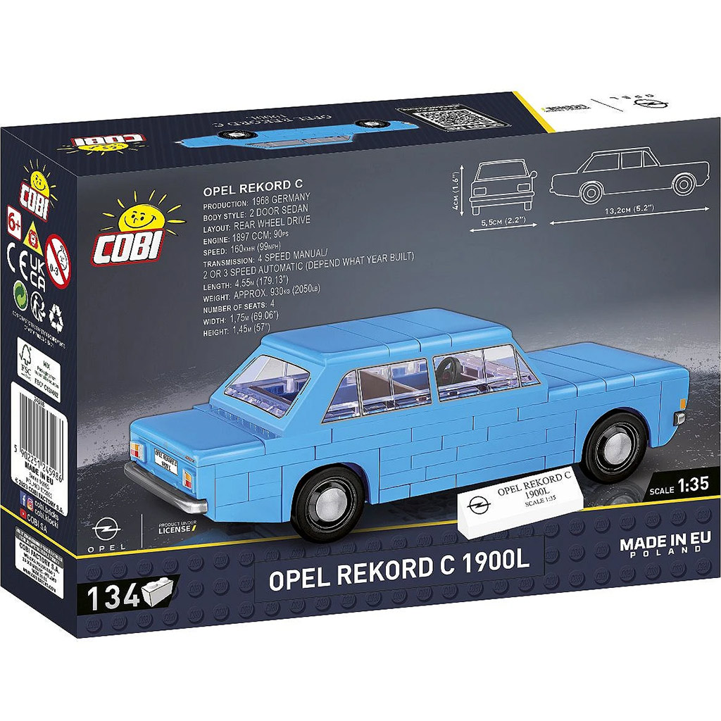 COBI: Opel Rekord C 1900 L Bausatz (24598) kép 3