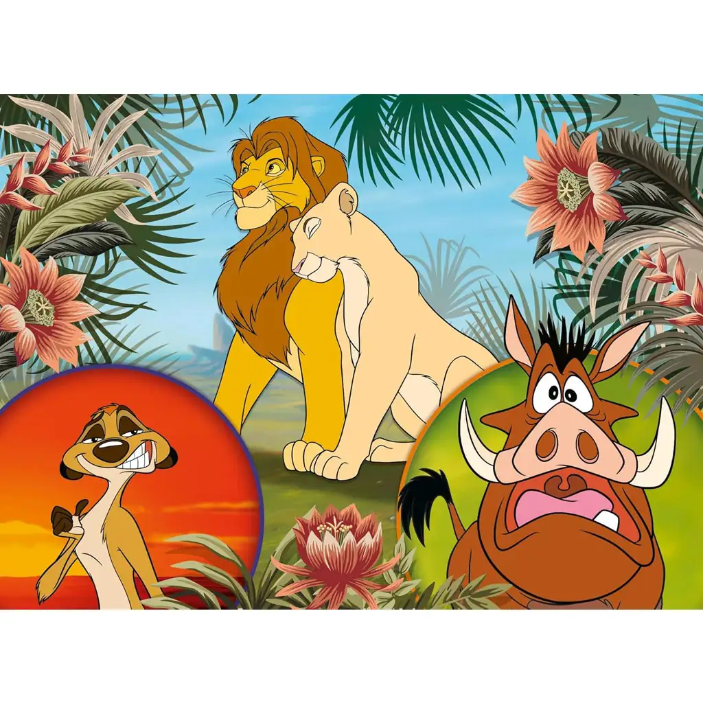 Der König der Löwen 2-in-1 24-tlg. Eco-Mini-Puzzle und Malbuch 35x25cm – Lisciani kép 2