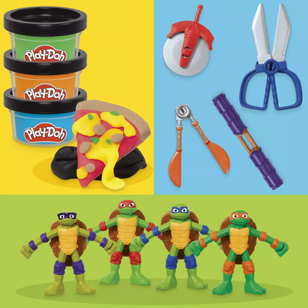 Play-Doh: Teenage Mutant Ninja Turtles Cowabunga Kreationen Spielset – Hasbro kép 2