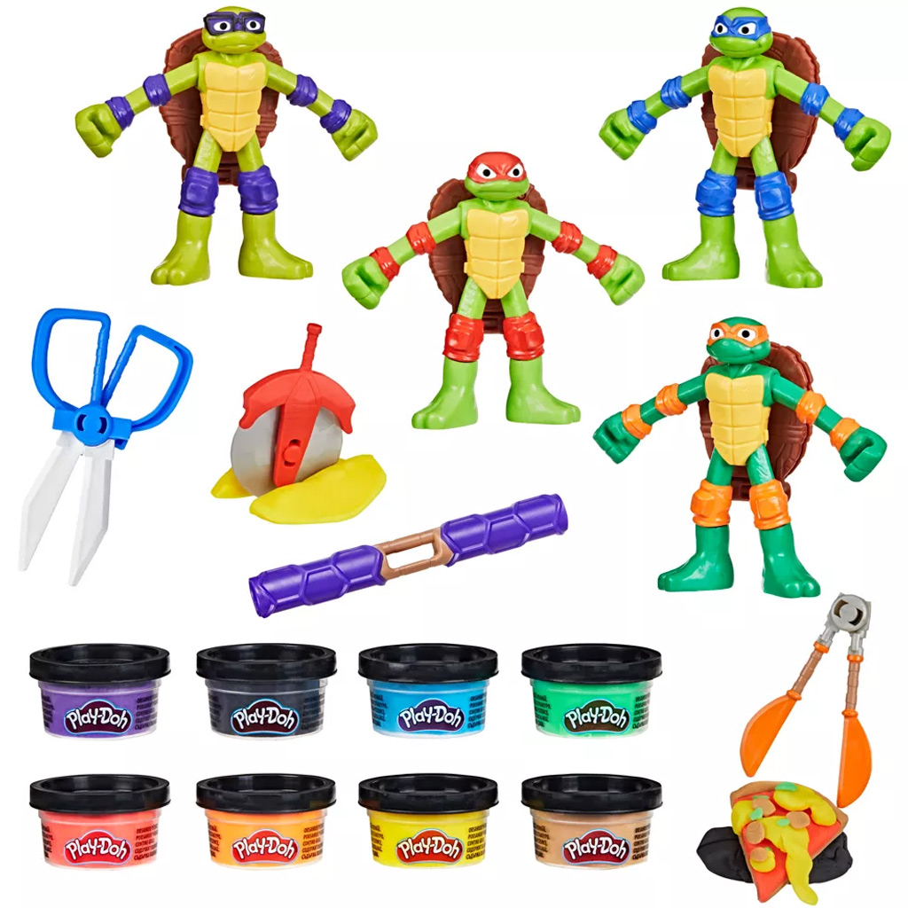 Play-Doh: Teenage Mutant Ninja Turtles Cowabunga Kreationen Spielset – Hasbro kép 4