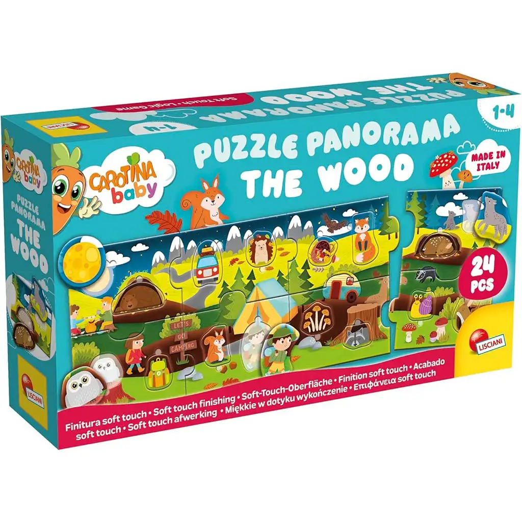 Carotina Baby: Das Panorama-Waldpuzzle, 24 Teile - Lisciani