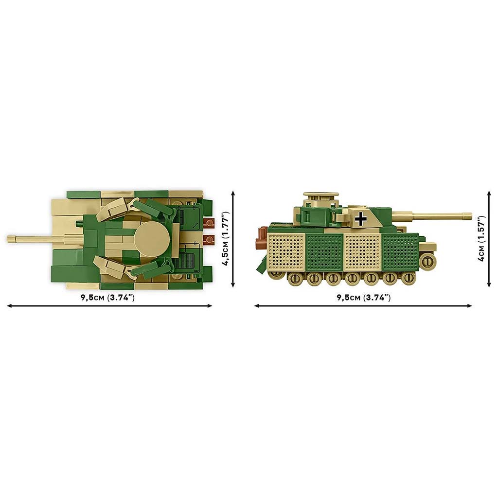 COBI: Panzer IV Ausf. J páncélozott harckocsi építőjáték (3097) kép 4