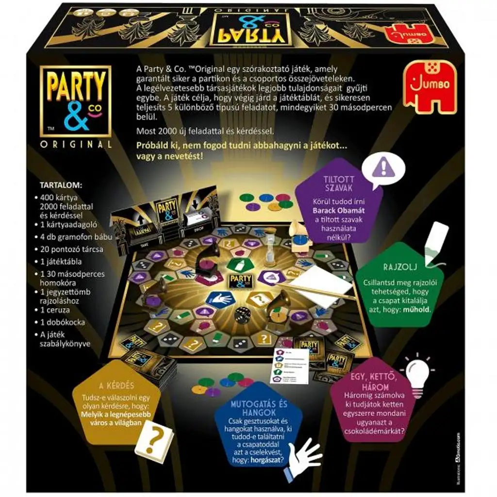 Party&CO Original Brettspiel - Jumbo kép 2