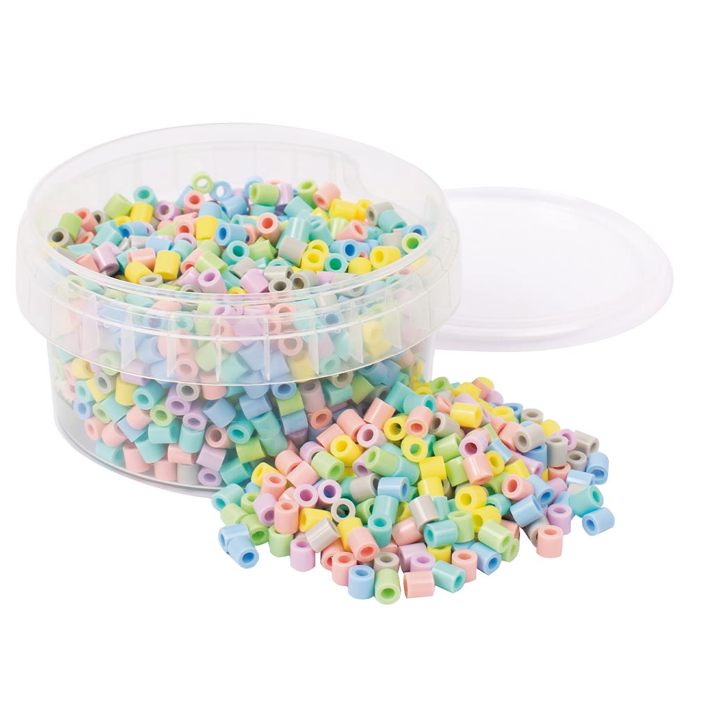 PlayBox: 5mm MIDI Bügelperlen 1000 Stück in Pastellfarben kép 1