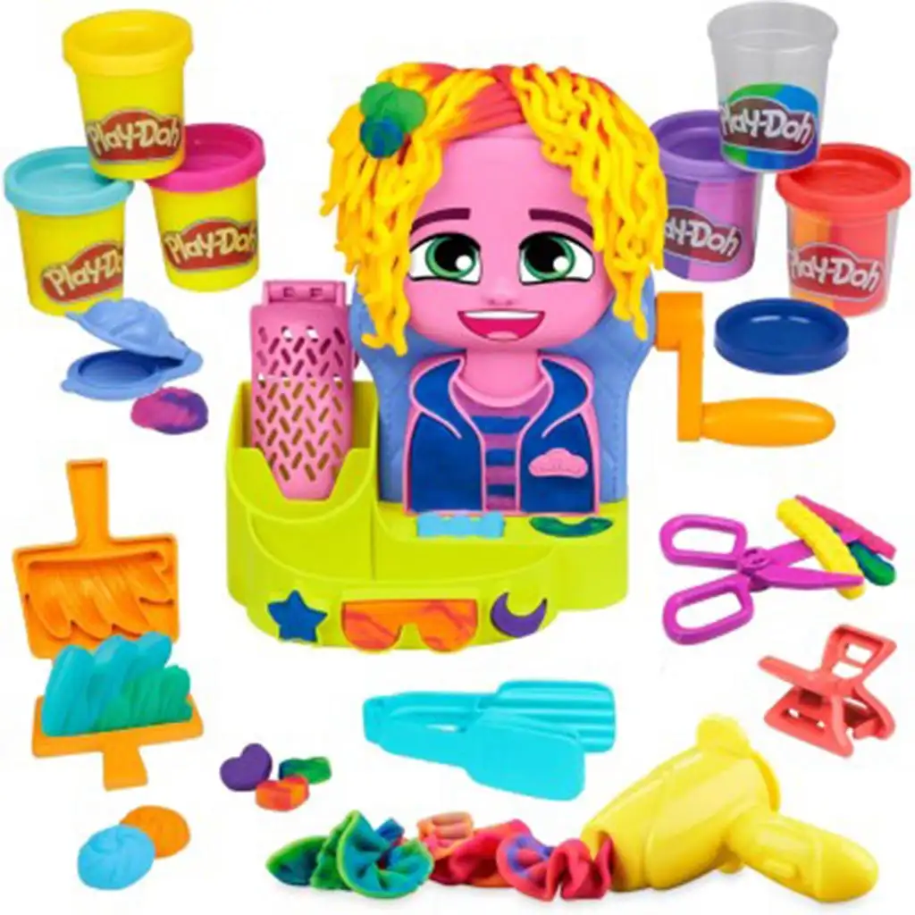 Play-Doh: Friseursalon mit 6 Dosen Knete - Hasbro kép 2