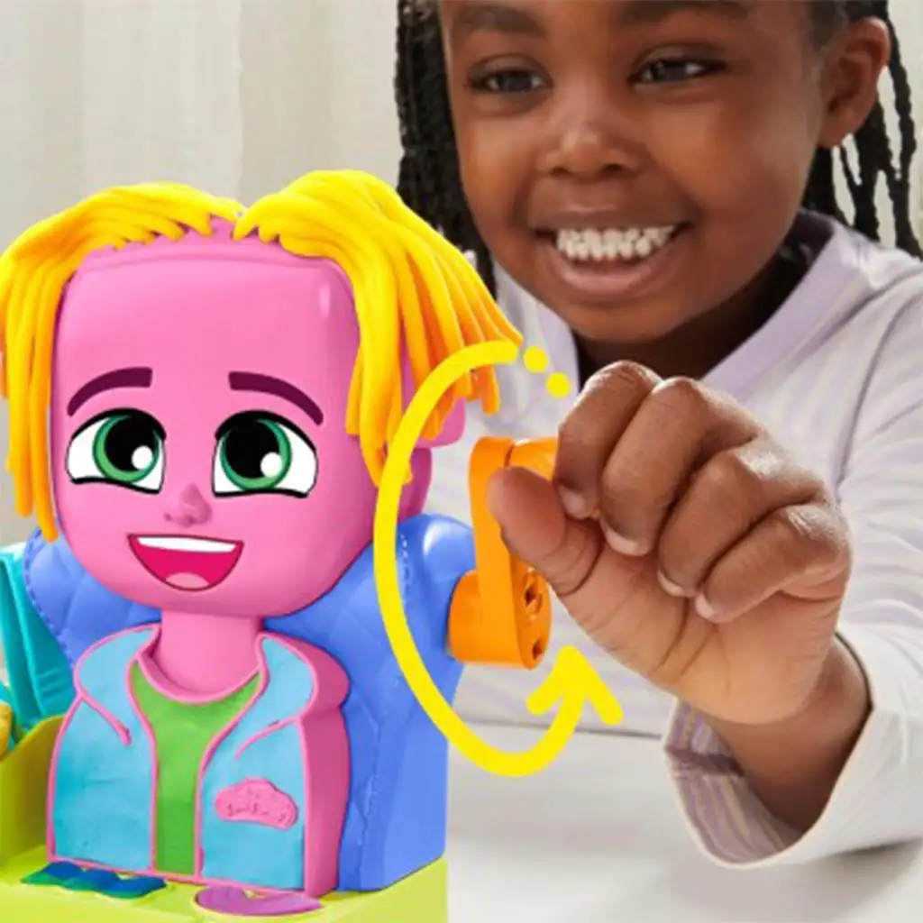 Play-Doh: Friseursalon mit 6 Dosen Knete - Hasbro kép 3