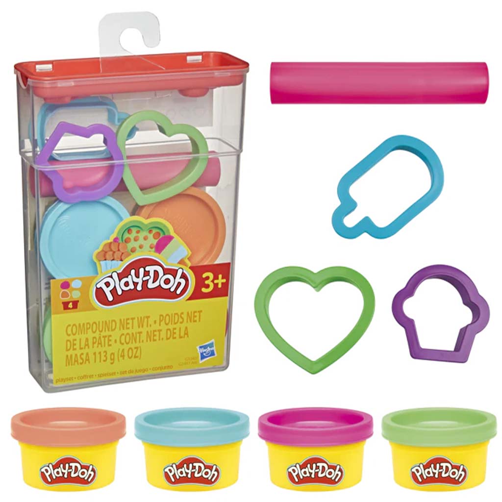 Play-Doh: Knetset im Aufbewahrungsbehälter – mit Süßigkeitenförmchen – Hasbro