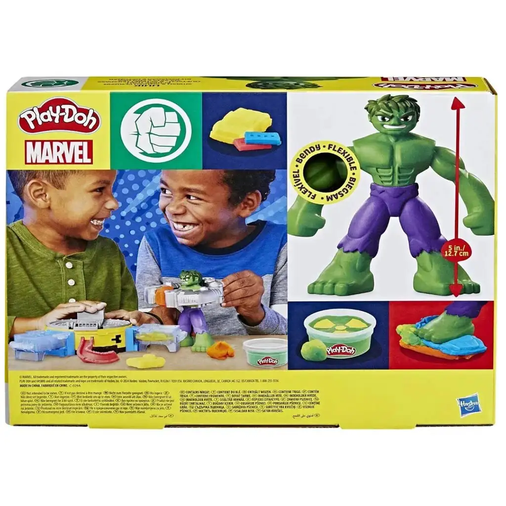 Play-Doh: Marvel Hulk Smash & Squish Spielset - Hasbro kép 2
