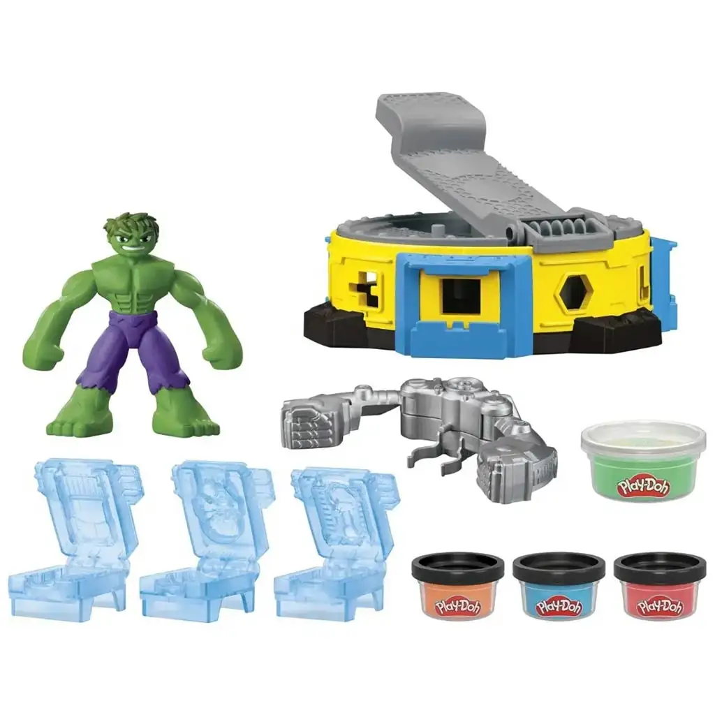 Play-Doh: Marvel Hulk Smash & Squish Spielset - Hasbro kép 3