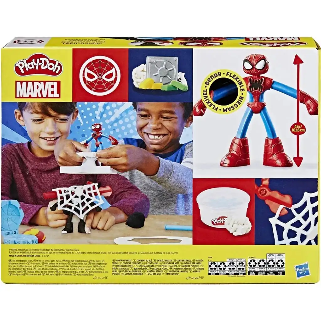 Play-Doh: Marvel Spider-Man Launch & Slice Kampfspielset - Hasbro kép 2