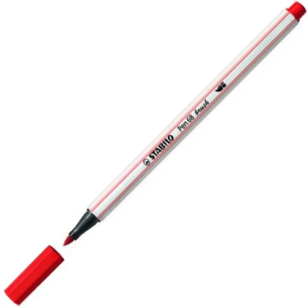 Stabilo: Pen 68 brush ecsetfilc karmazsinvörös kép 1