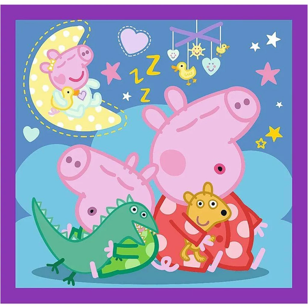 Peppa Wutz 3-in-1 Puzzle – 20, 36 und 50 Teile – Trefl kép 4