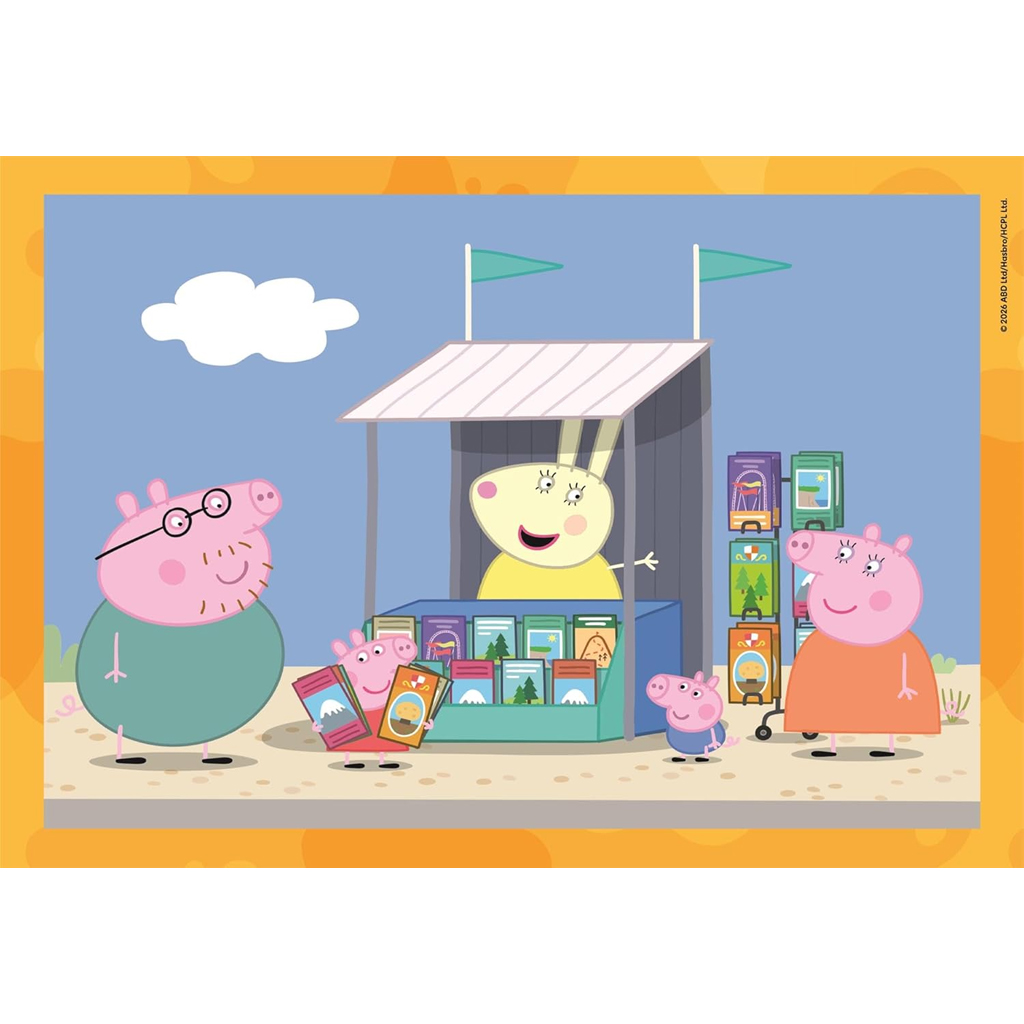 Peppa malac 4 az 1-ben Supercolor puzzle - Clementoni kép 2