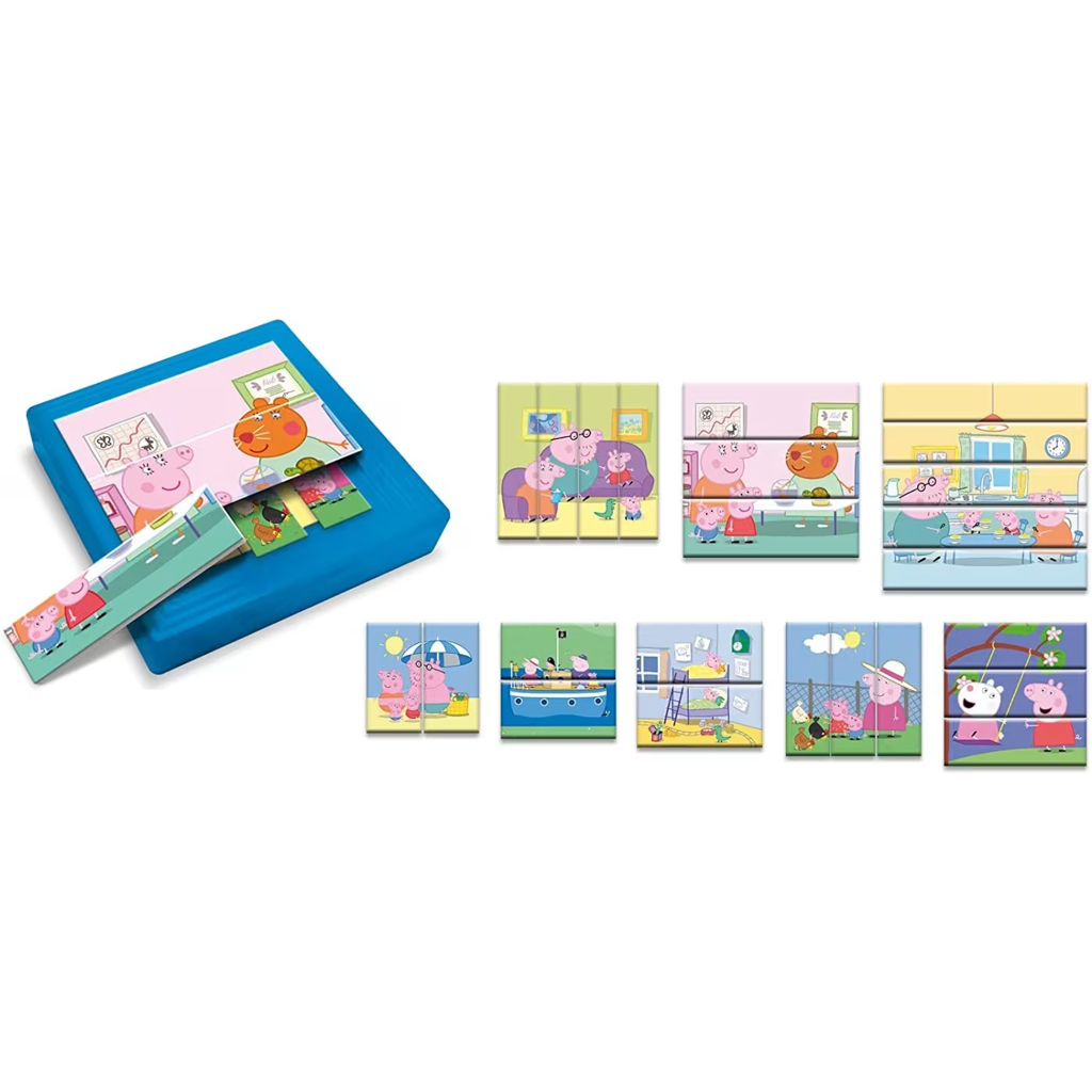 Peppa Wutz 8-in-1, 25-teiliges progressives Puzzle – Lisciani kép 3