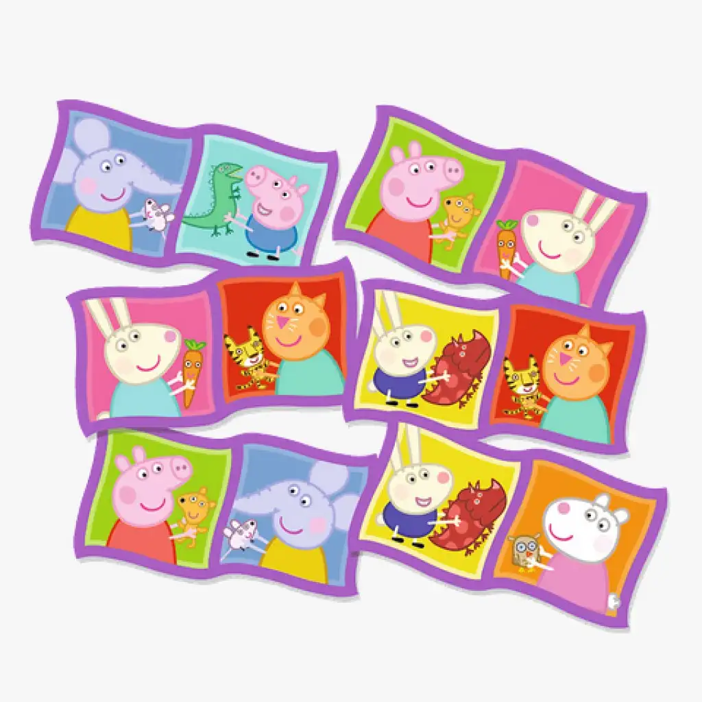 Peppa Wutz Domino - Trefl kép 2
