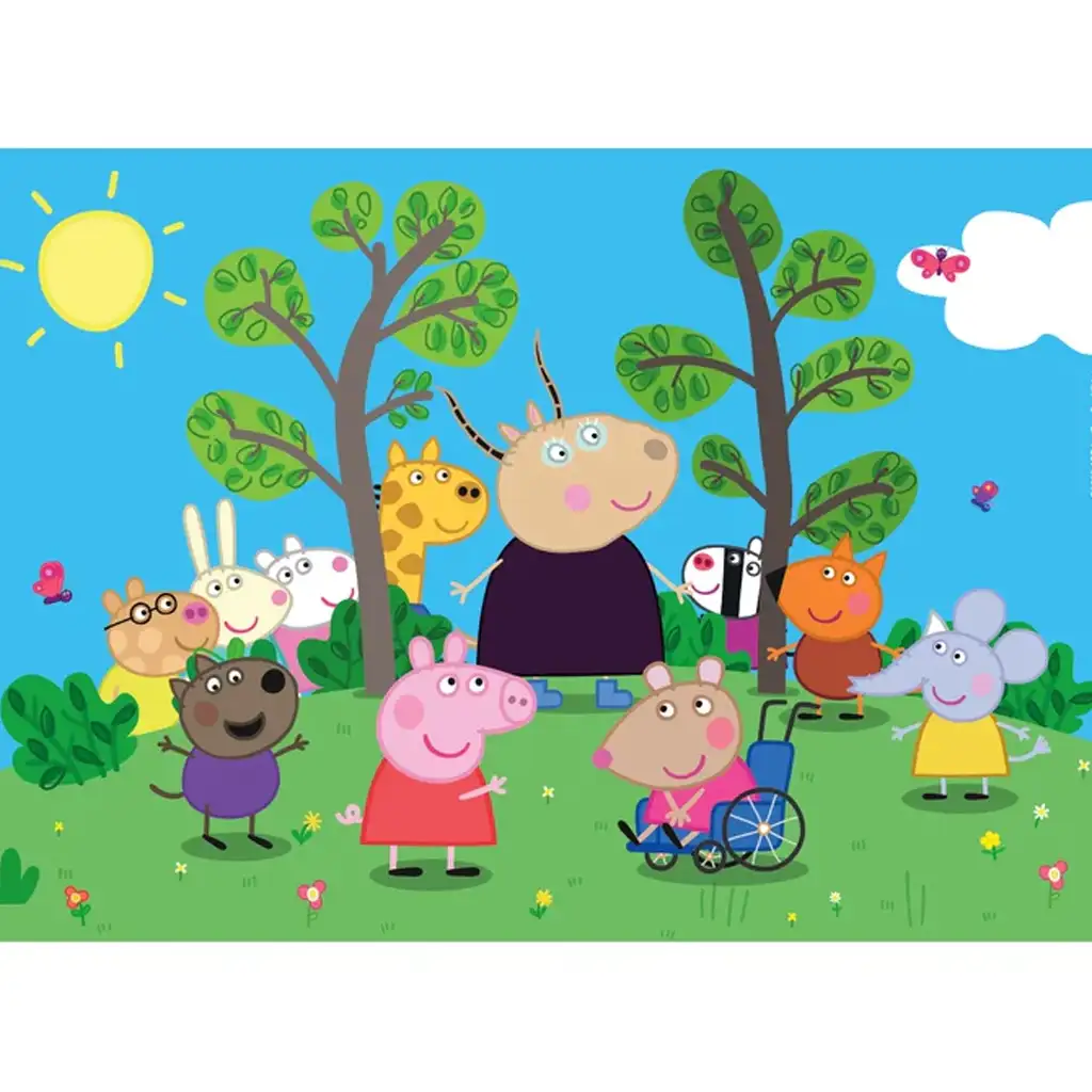 Peppa Wutz und Freunde 24-teiliges Maxi Supercolor Puzzle - Clementoni kép 2