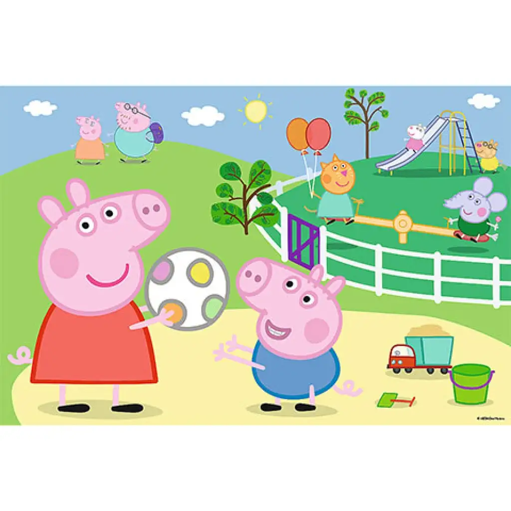 Peppa Wutz: Spaß mit Freunden Puzzle 60-teilig - Trefl kép 2