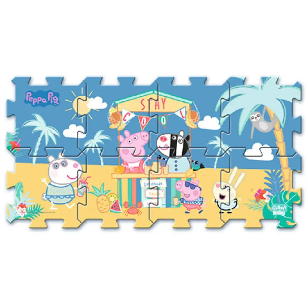 Peppa Wutz Urlaub Schwamm Puzzle - Trefl kép 2