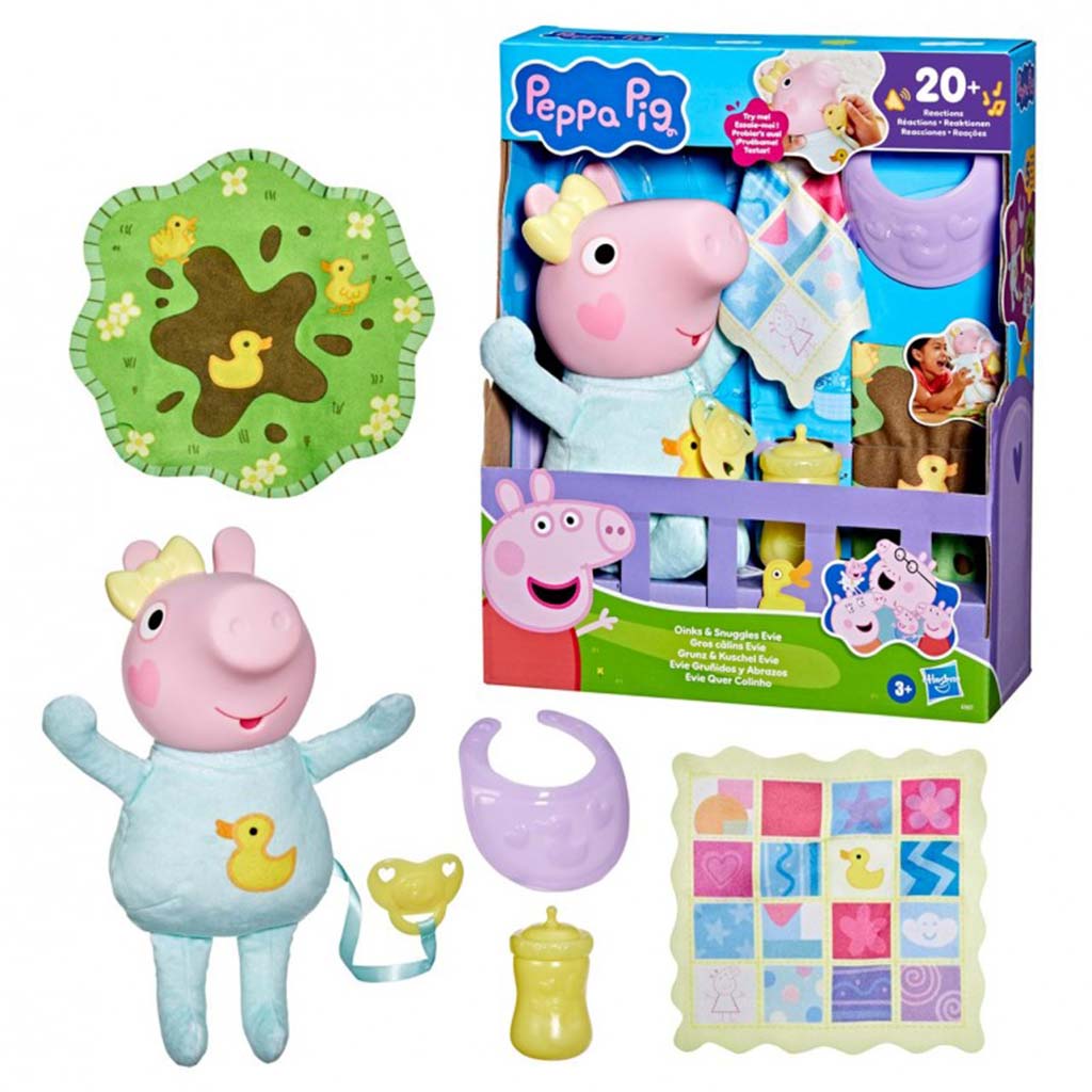 Peppa Wutz: Grunzende und zum Kuscheln geeignete Evie - Hasbro kép 2