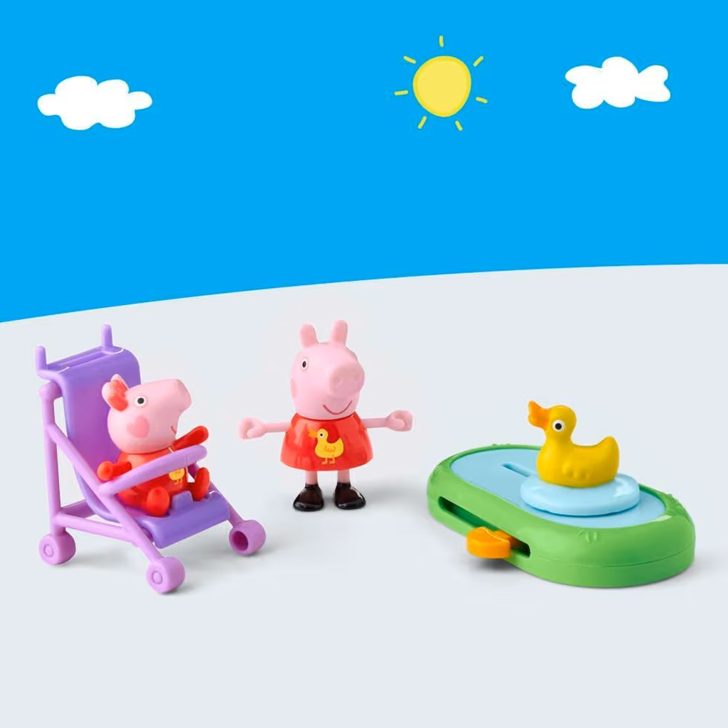 Peppa Wutz: Peppas Abenteuer – Peppa und Evie im Park Spielset – Hasbro kép 3