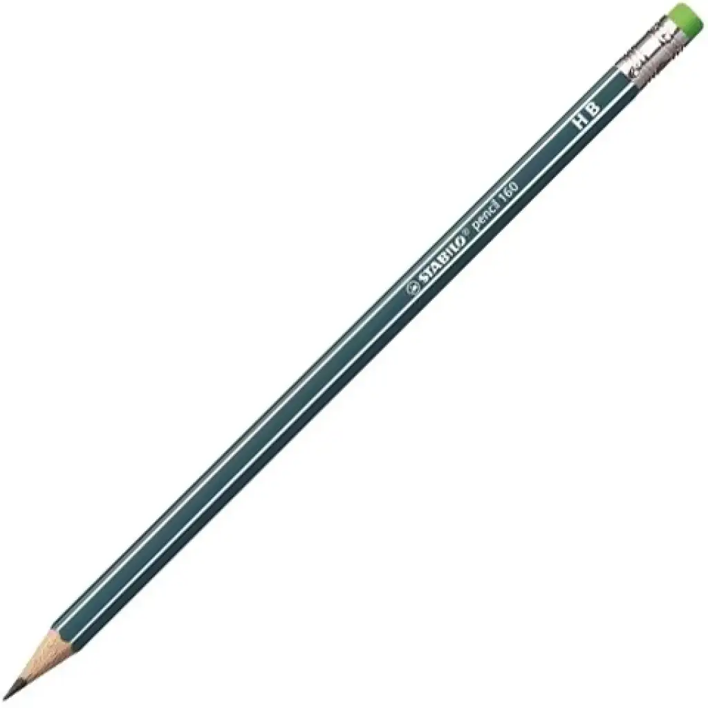Stabilo: Petrol 160 RT Bleistift mit Radiergummi HB