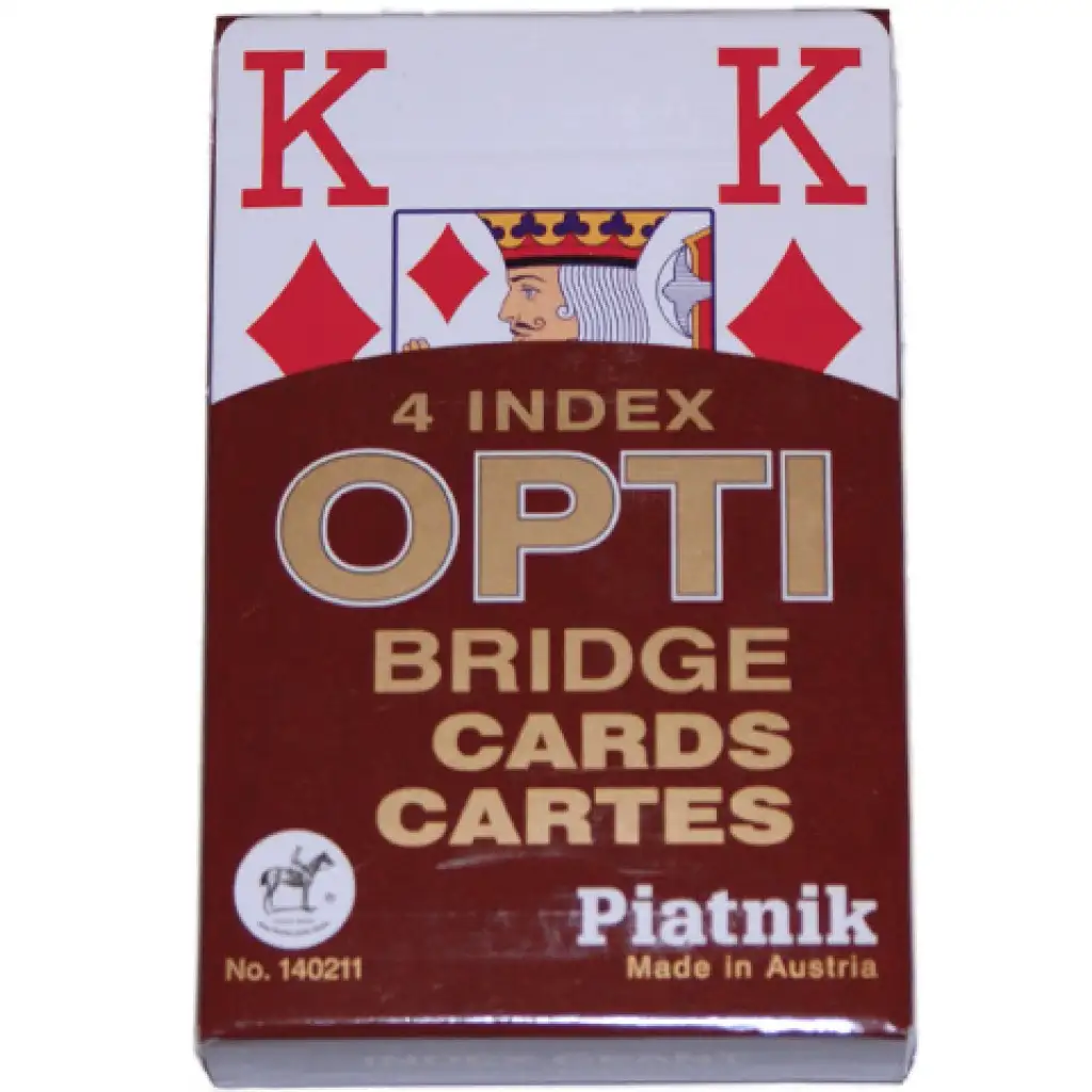 Rummikarten 4 Indexe Opti Bridge - Piatnik