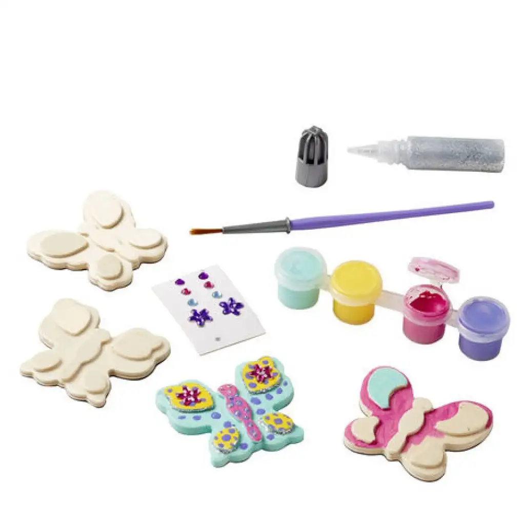 Schmetterlinge Holz Kühlschrankmagnet Bastelset - Melissa & Doug kép 2