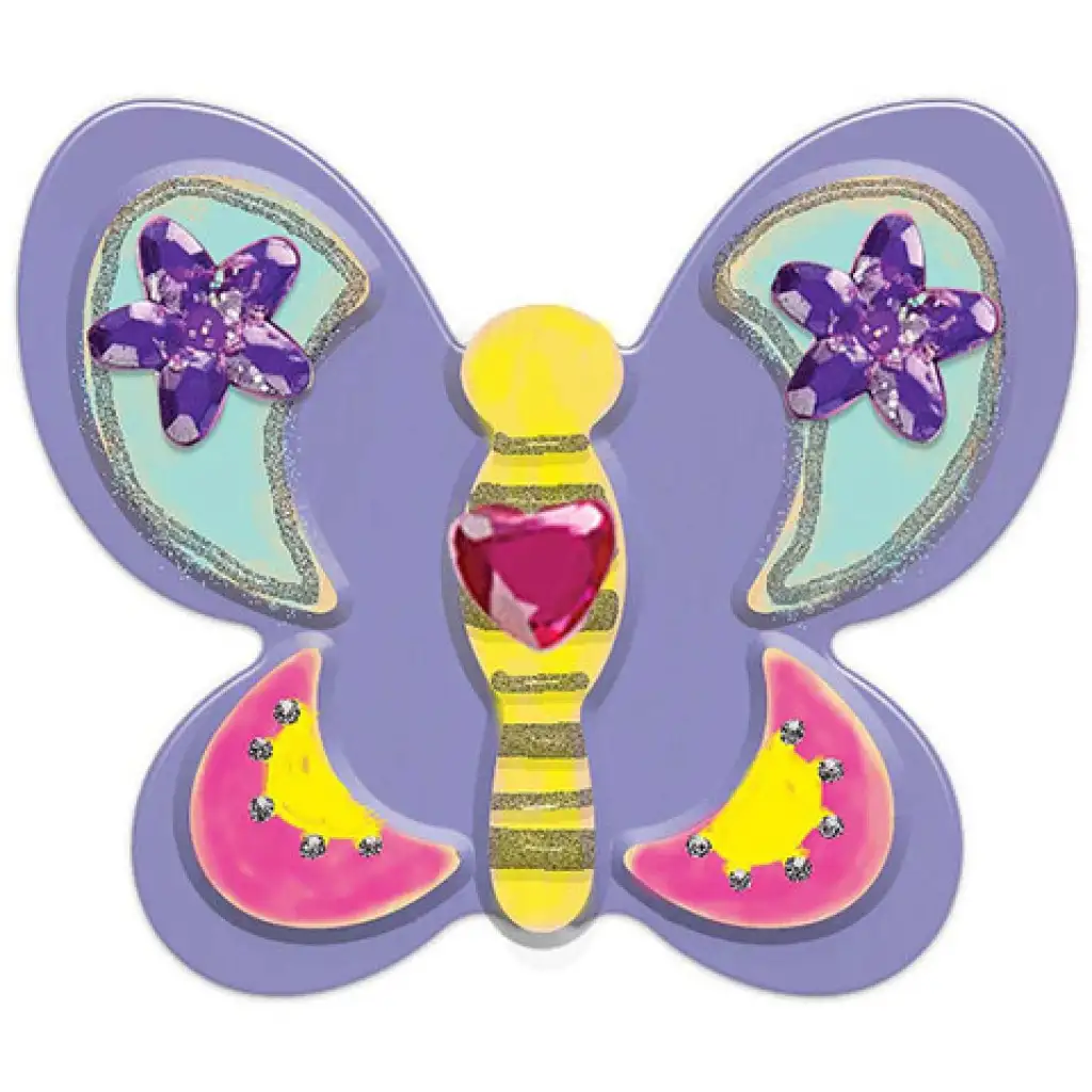 Schmetterlinge Holz Kühlschrankmagnet Bastelset - Melissa & Doug kép 3