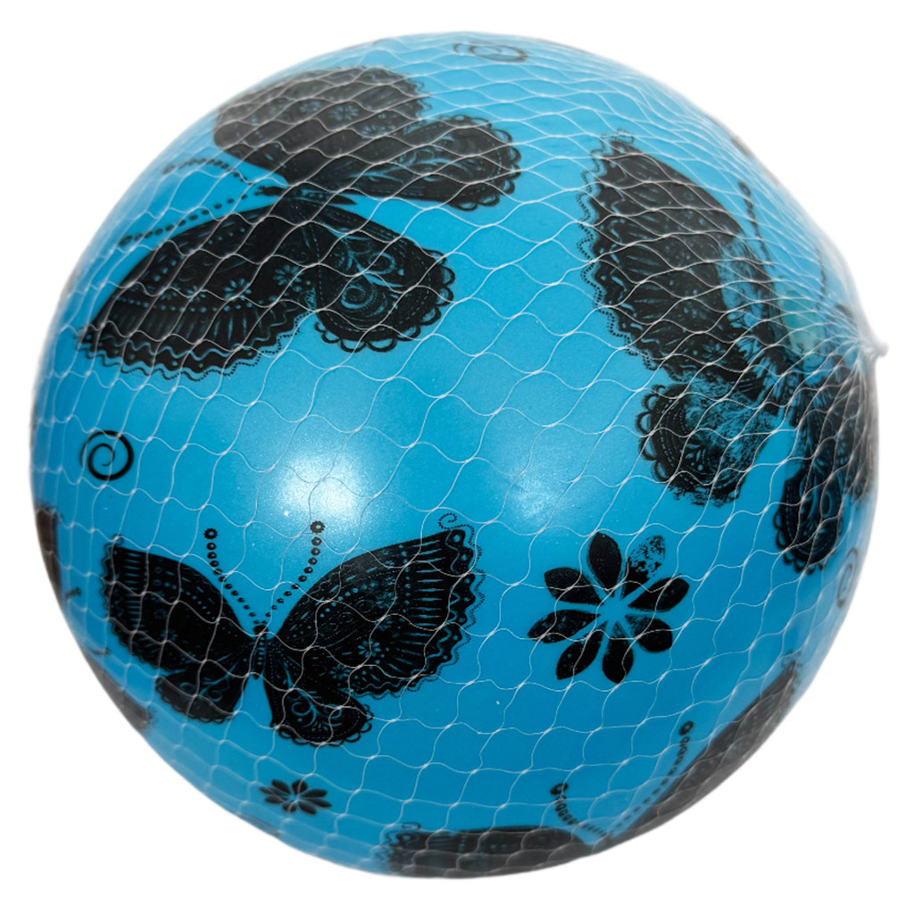 Gummiball mit Schmetterlings- und Blumenmuster, 23 cm, in verschiedenen Ausführungen, 1 Stück kép 2