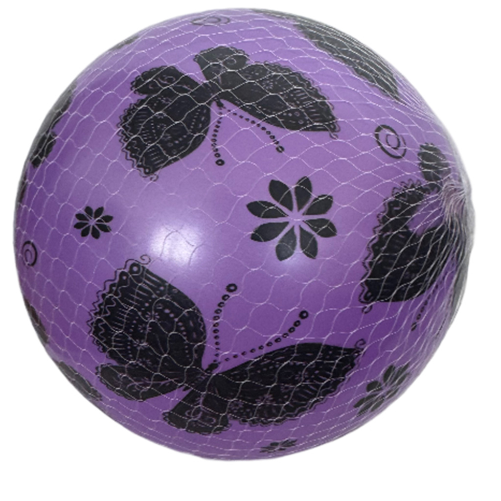 Gummiball mit Schmetterlings- und Blumenmuster, 23 cm, in verschiedenen Ausführungen, 1 Stück kép 3