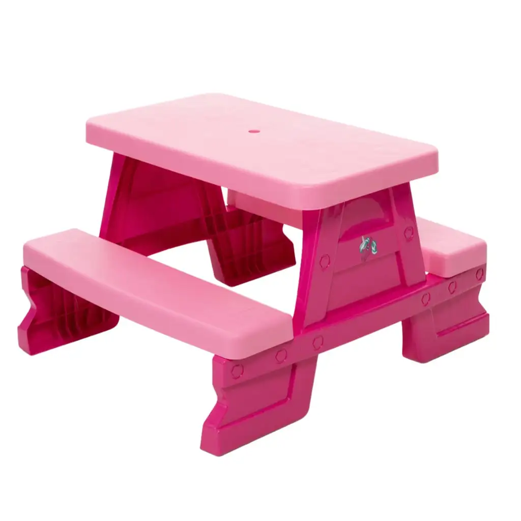 Rosa Picknicktisch 70x79x47cm kép 2