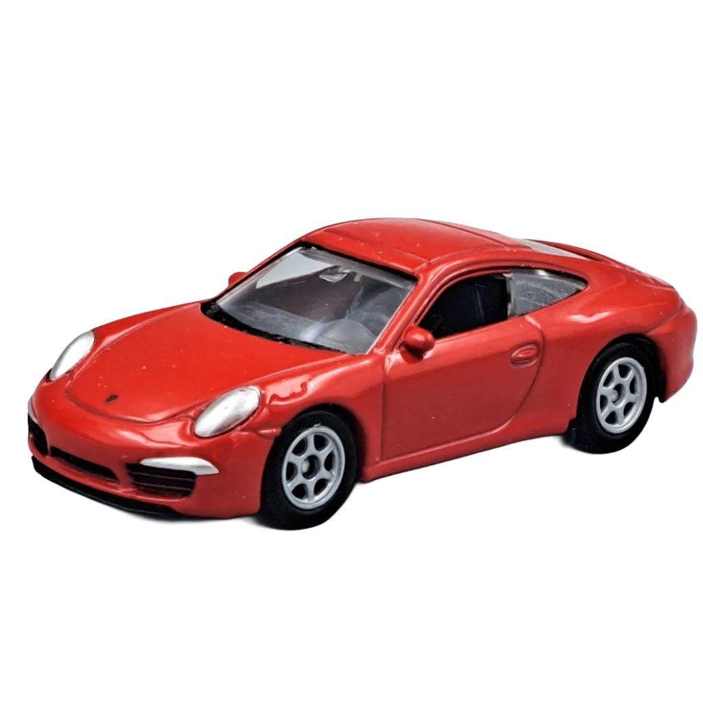 Welly: Porsche 911 (991) Carrera S rotes Metallauto-Modell 1/64 kép 2