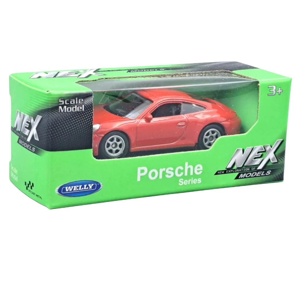 Welly: Porsche 911 (991) Carrera S rotes Metallauto-Modell 1/64