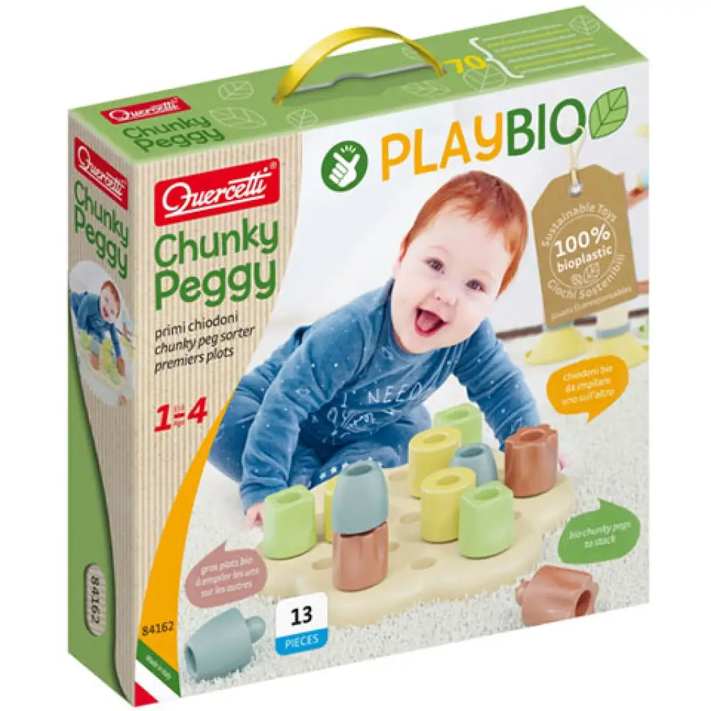 Quercetti: Play Bio Chunky pötyi 13db-os kép 1