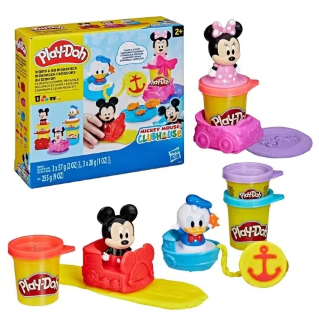 Play-Doh: Disney Jr. Stamp & Go Megapack Knetset - Hasbro